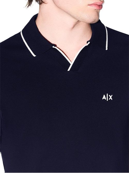 Polo Classica in Piqué di Cotone Traspirante ARMANI EXCHANGE | XM002401AF10366/UB101
